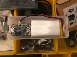 Wearable Pi Zero case for 2000mAh battery