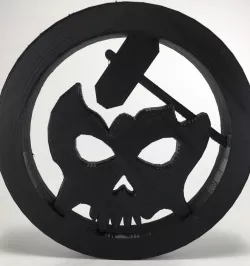 Zombie Skull Smasher Maker Coin Logo