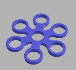 6 armed fidget spinner