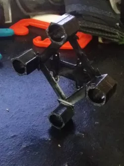 batter holder/landing pads