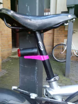 Battery light mount for Aldi bike backlight