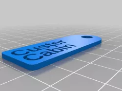 Custer  Key Tag