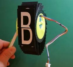 Dead simple split flap display 