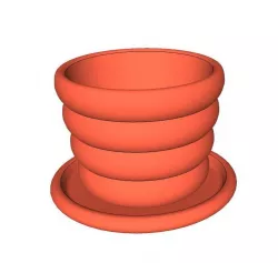 Flower Pot # 3 With Base