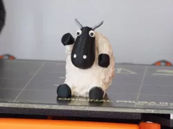 Fluffy sheep (single & multi-material)