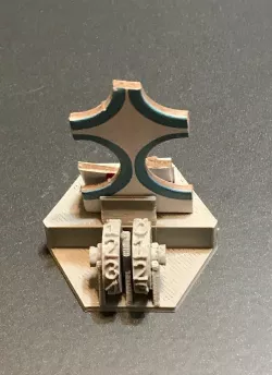 Gloomhaven hex standee bases and openscad sources