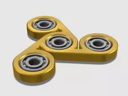 Golden fidget spinner