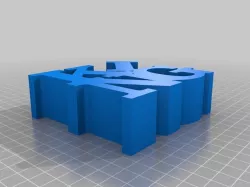 KING custom word sculpture 