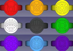 Lantern Corps Rings