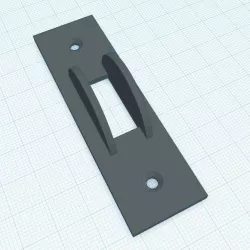 Light switch blocker with chamfer