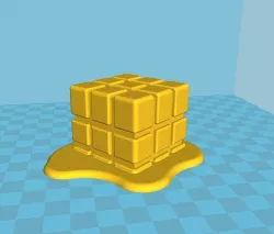 Melting Rubik's Cube