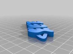 My Customized iamburny's  Text - Name Keyring / Keyfob