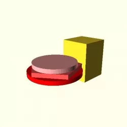 OpenSCAD inside/outside diameter of polygons