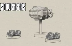 Orc Airship for Scavengers Wargame