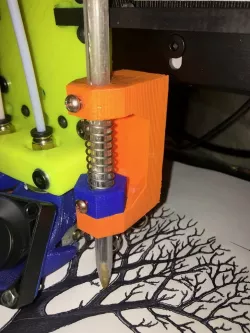 Pen Plotter Mount with Spring for 3D Printer