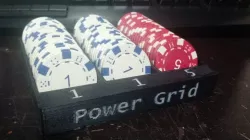 Power grid  40 mm poker chips holder