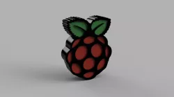 Raspberry Pi 3D Printable Logo