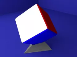 Twisted Rubik's Cube Stand