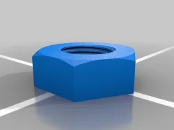 0.5" 1/20-UNF Nut