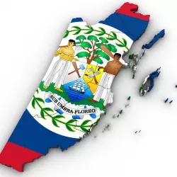 3d Political Map of Belize 3D model