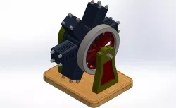 6 cylinder radial engine
