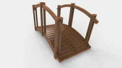 Arched Lawn Bridge