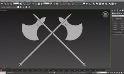 Axe of Executions Low-poly  3D model