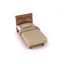 Bed   Pillow Blanket 3D model