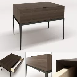 Bedside cabinet Kessler Low-poly  3D model