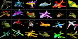 Big Toon Airplanes Low-poly  3D model