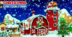 Cartoon Christmas Farm Low-poly  3D model