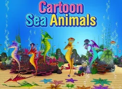 Cartoon Sea Animals Low-poly  3D model