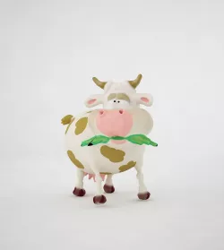 cow cartoon 3D model