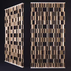 decorative panel made of metal 3D model