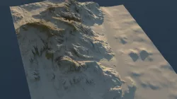 Detailed Winter Landscape 3D model