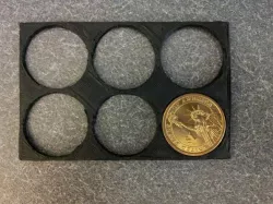 Dollar coin wallet holder (parametric)