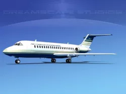 Douglas DC-9-15 Air Charter Intl 3D model