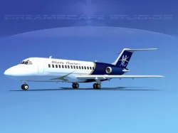 Douglas DC-9-15 Atlantic Charter 3D model