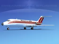 Douglas DC-9-15 Kallitta 3D model