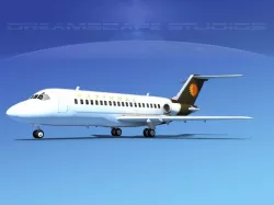 Douglas DC-9-15 National 3D model