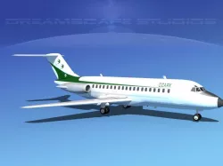 Douglas DC-9-15 Ozark 3D model