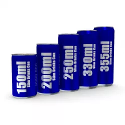 Drinks Cans - Slim Set Low-poly  3D model