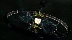 Dyson Sphere Space Station Colony Low-poly  3D model