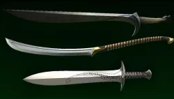 Elven Blades Low-poly  3D model
