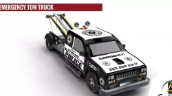 Emergency Tow truck Low-poly  3D model