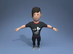 Emo 01 Low-poly  3D model