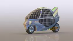 Feet forward final model bike