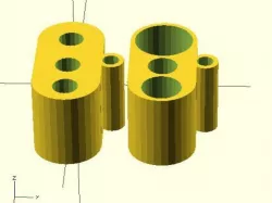 FIXED: SDS Drill Bit Holder - Parametric (& OpenSCAD functions)