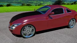 Freestyle design of car body.