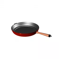 Frying Pan Low-poly  3D model